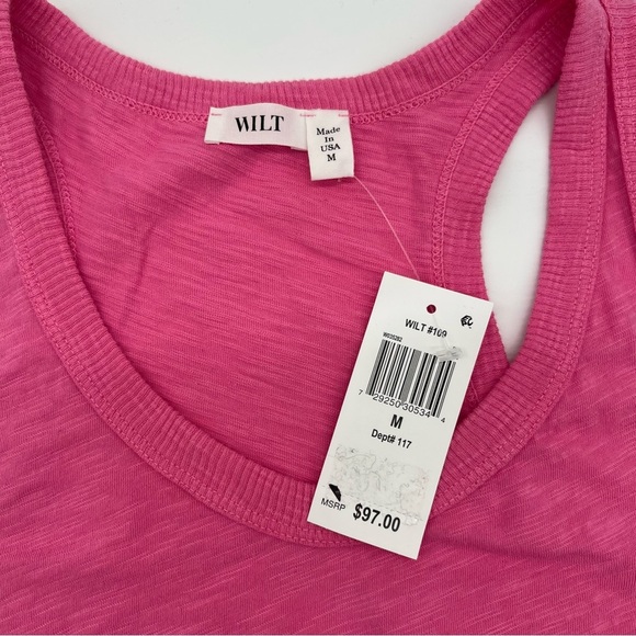 Wilt Pink Slub Cotton Tank Top – Size M – NWT - Picture 4 of 10